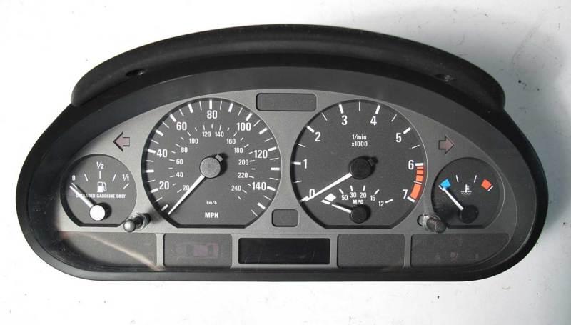 Bmw e46 3-series 4dr instrument cluster speedometer 5 spd manual 1999-2005 oem