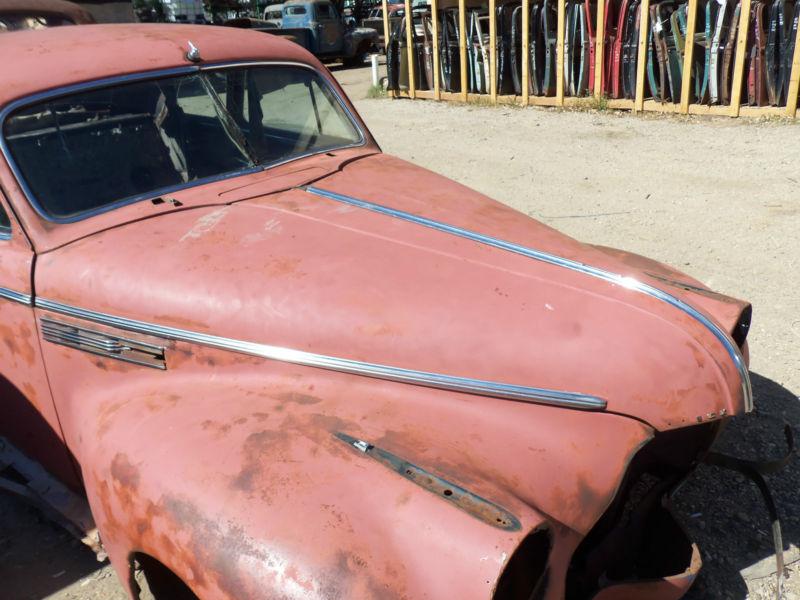 40 buick super coupe right 1/2 half front end hood side panel