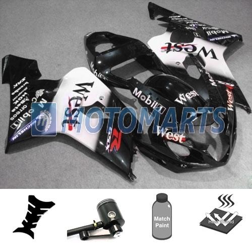 Bundle inj fairing w/ brake fluid pot for suzuki gsx r 600 750 k4 04 05 gsxr af