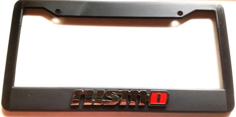 License plate frame nismo black 240z 350z 370z 300zx gt-r nissan cube titan juke