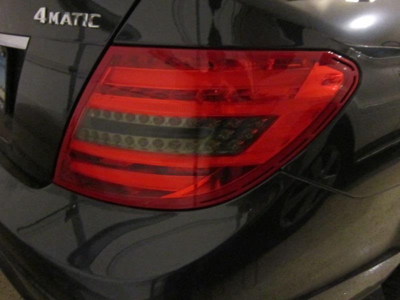 2012 2013 mercedes c300 c350 c250 smoked reverse light taillight overlays tinted