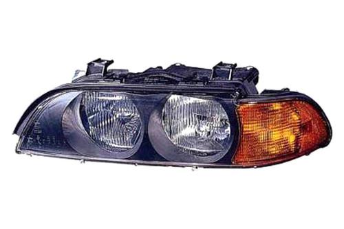 Replace bm2502118 - 1998 bmw 5-series front lh headlight assembly halogen