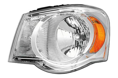 Replace ch2502179 - 07-09 chrysler aspen front lh headlight lens housing