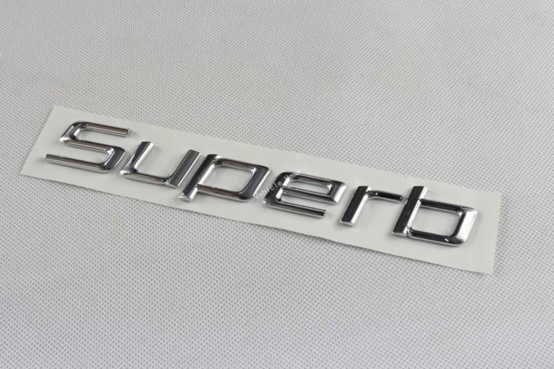 Oem rear trunk lid chrome emblem superb fit for vw skoda superb 3t0 853 687