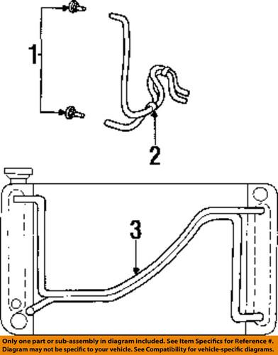 Mopar oem 4809380ac transmission oil cooler-hose