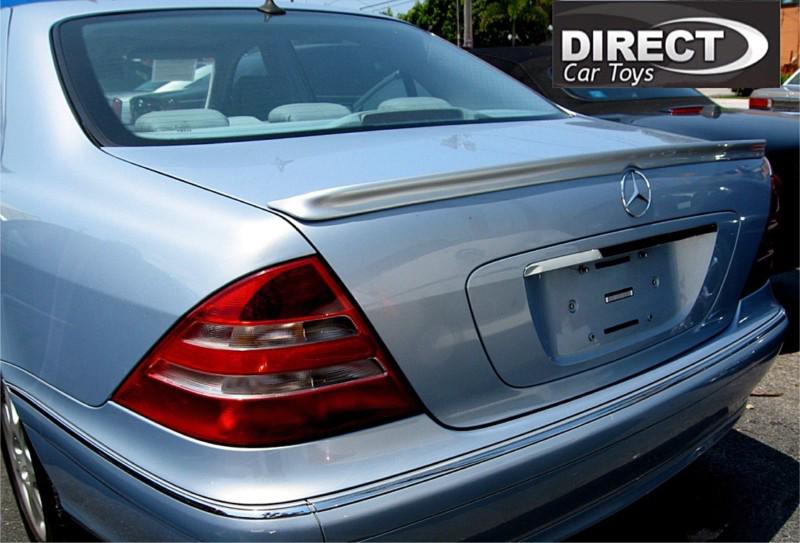 1999-2006 mercedes s-class w220 euro style rear trunk lip spoiler (unpainted)