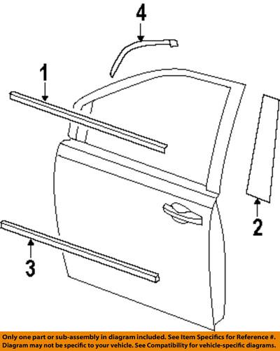 Volkswagen oem 7b0853515gru front door-side molding