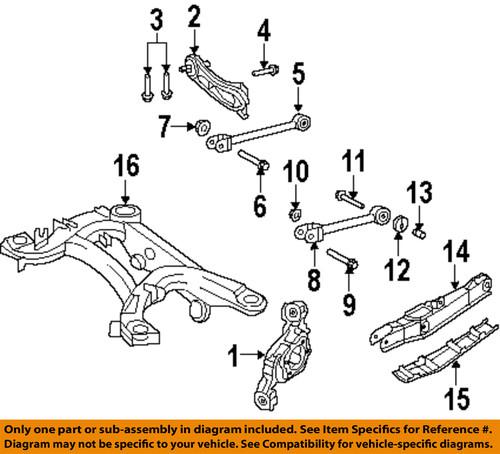 Mopar oem 6508488aa rear suspension-link rod washer