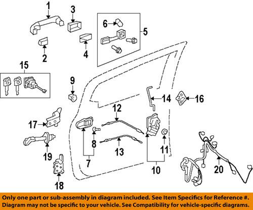 Toyota oem 6904047060 door lock motor/door lock actuator motor