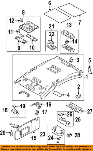 Volkswagen oem 3c8867502dpb7 interior-roof-headliner