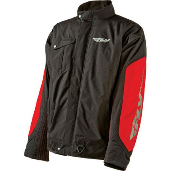 Fly racing aurora jacket black/red adult size xxlarge