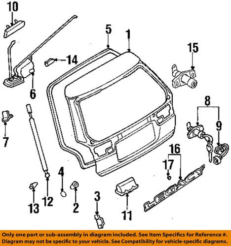 Subaru oem 60320ac001 trunk lock actuator motor/trunk/trunk part