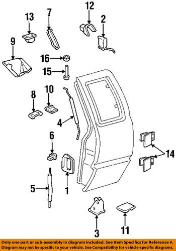 Gm oem 15985540 lock & hardware-rear door-striker