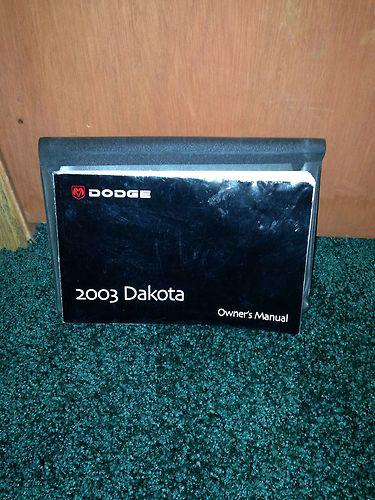 2003 dodge dakota owners manual