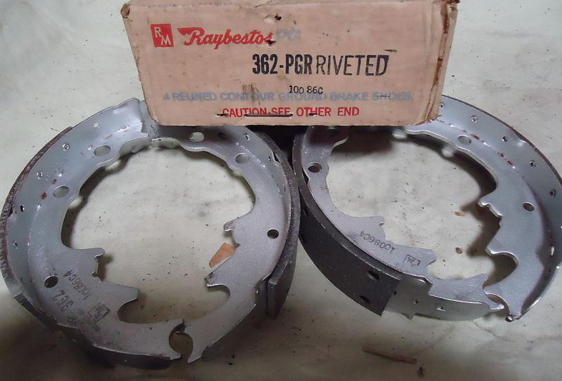 1971-73 ford raybestos bonded brake shoes front only