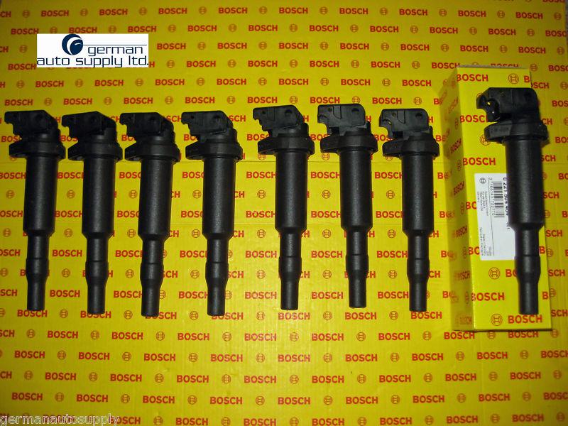 Bmw 8 pcs. ignition coil set - bosch - 0221504464 / 00124 - new oem coils