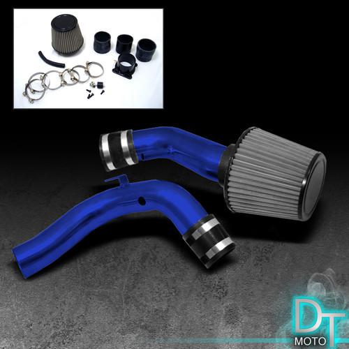 Stainless washable filter + cold air intake 00-05 sentra se 2.0l blue aluminum