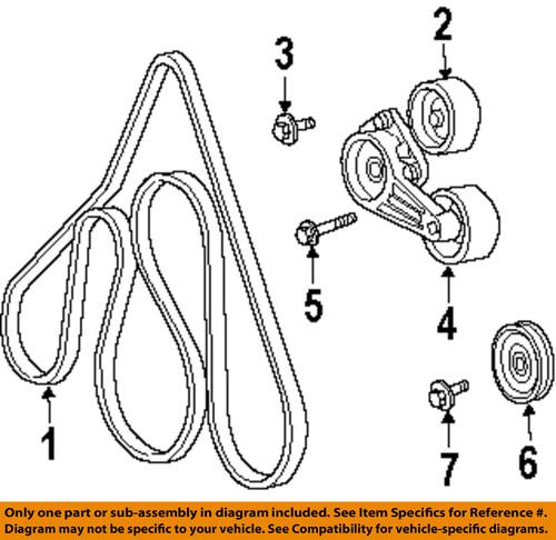 Ford oem 9l3z-8620-a serpentine belt/fan belt/serpentine belt