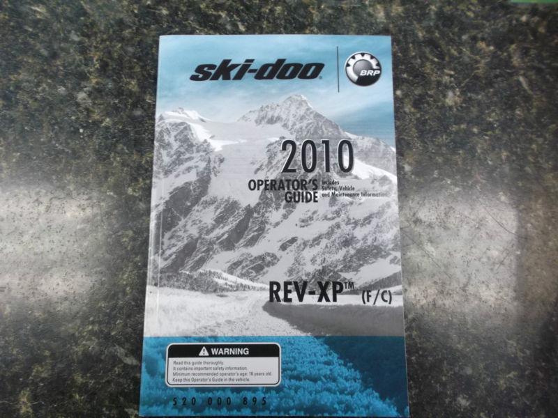 Ski-doo 2010 rev xp  (f/c)  owners manual 520000895