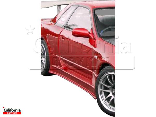 Cbk frp brac r324 wide body side skirts kit auto body 2dr nissan skyline r32 89-