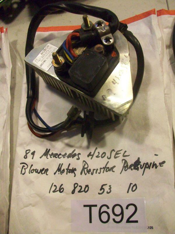 1989 mercedes 420sel blower voltage regulator pt# 126 820 53 10   oem #t692