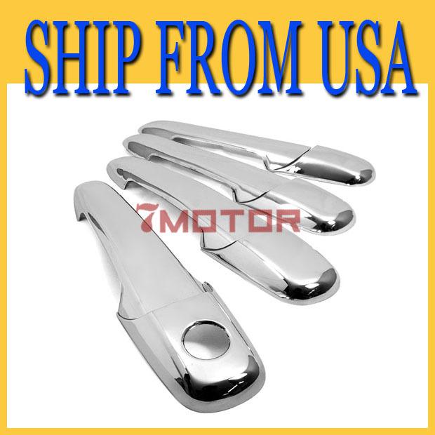 Us chrome door handle cover trim fit for ford fusion mustang mazda 3 5 6 lincoln