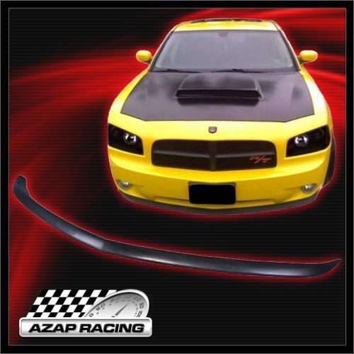 2006-2010 oe style pu front bumper lip spoiler black for dodge charger 4dr sedan