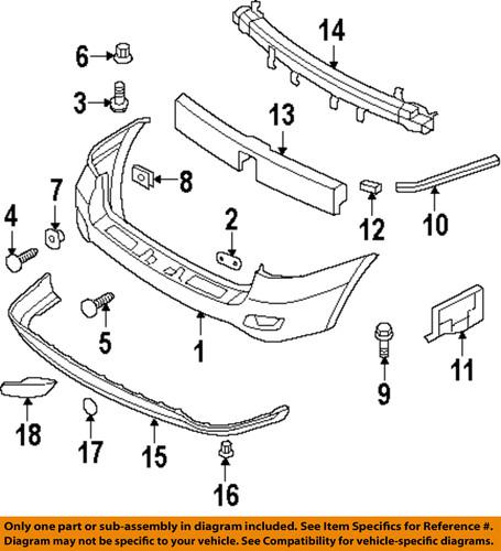 Hyundai oem 826991g000 rear bumper-bumper cover retainer nut