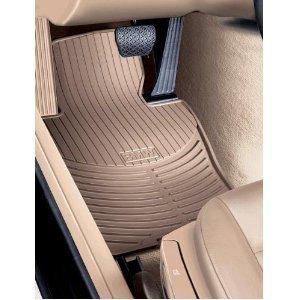 Bmw oem beige rubber floor mats front & rear e39 sedans & wagons 82550151508