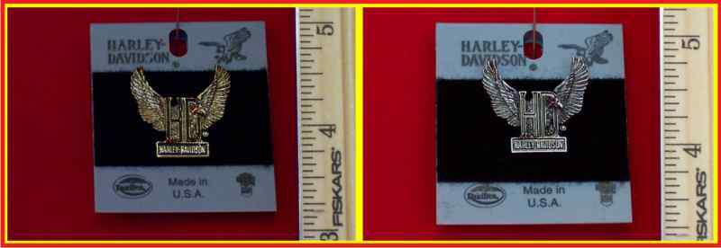 Harley davidson pin "eagle on harley davidson"-(2) variations