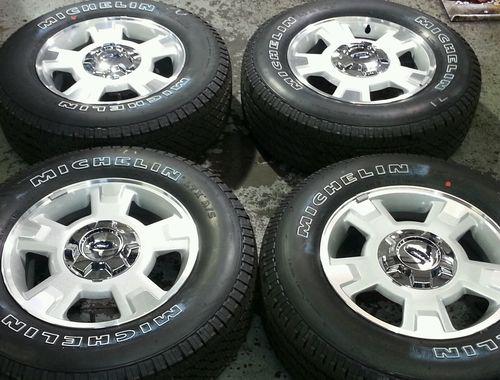 F150 oem factory stock wheels rims & michilen tires 255/65/17 new