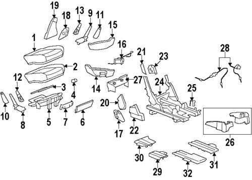 Buick 15901512 genuine oem factory original front trim