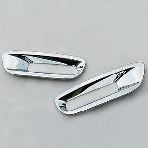 2pcs chrome rear fog light lamp cover fit toyota highlander 2011-2013