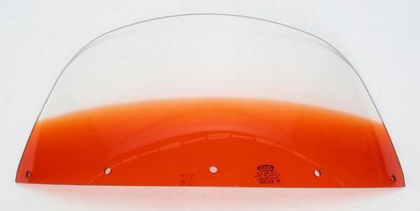 Memphis shades 9 windshield orange for harley davidson flht flhtc 86-95