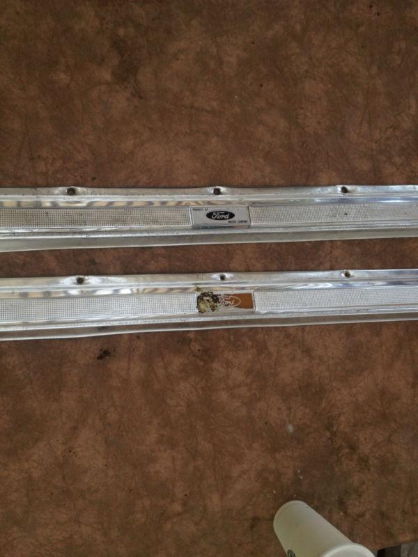1967 lincoln continental convertible door sill plate - lh and rh 