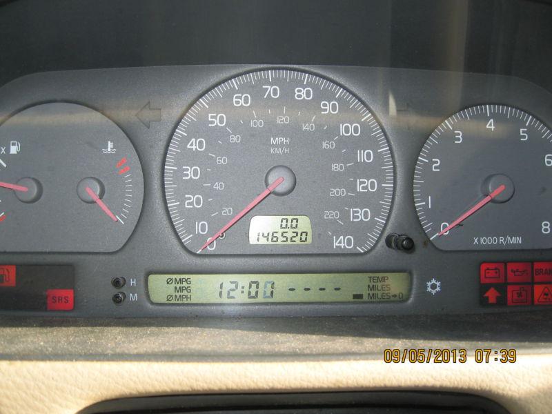 99 00 volvo v70 speedometer mph head only sdn sw 259223