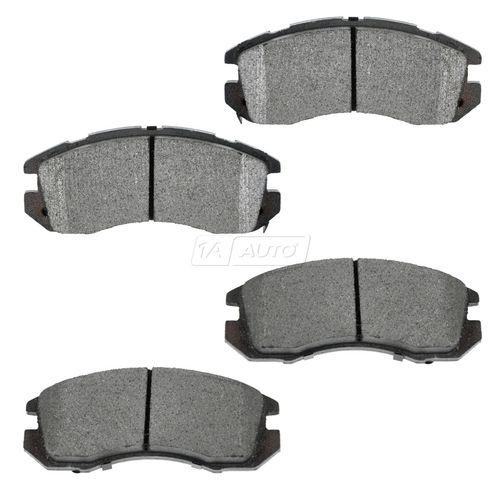 Disc brake pads set kit semi metallic front for subaru impreza legacy outback