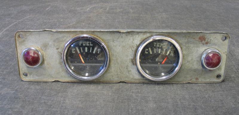 1948 1949 ~ hudson ~ fuel & temp dash gauges ~ oil & amp dummy lights ~ ratrod