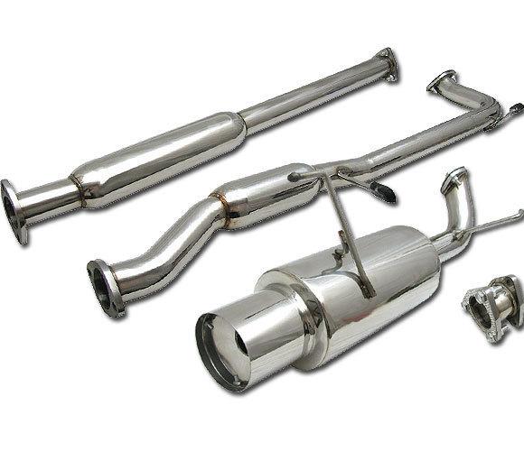 Accord 98-02 cg cg1 cg2 2.5'' catback exhaust system stainlessl 4'' tip muffler