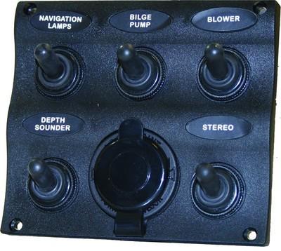 Seasense 5 way splash proof wave switch panel 50031295