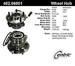 Centric parts 402.66001e front hub assembly