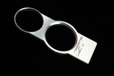 Silverhorse cup holder bezel billet aluminum gt logo satin anodized ford each