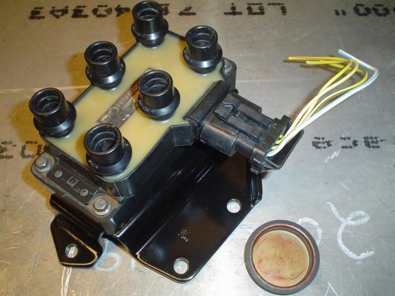 Ford probe mazda 626 mx6 2.5l klze klde coil pack, bracket n plug for dysty-less