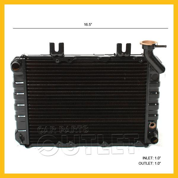 1980-1983 honda civic radiator replacement 1.3l 4cyl manual trans copper brass