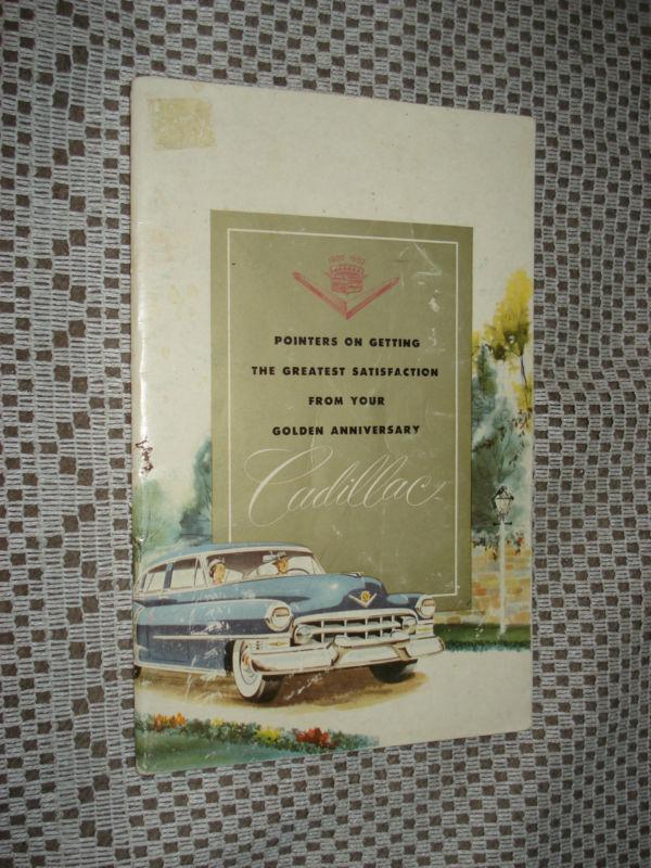 1952 cadillac owners manual original glovebox book nr rare original