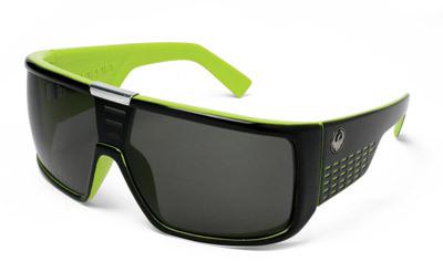 Dragon domo sunglasses jet lime w/grey lens 720-1493