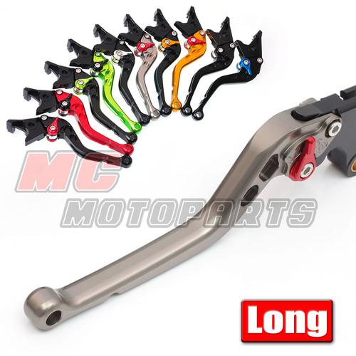 Long cnc adjustable brake clutch levers yamaha yzf r6 99 00 01 02 03 04