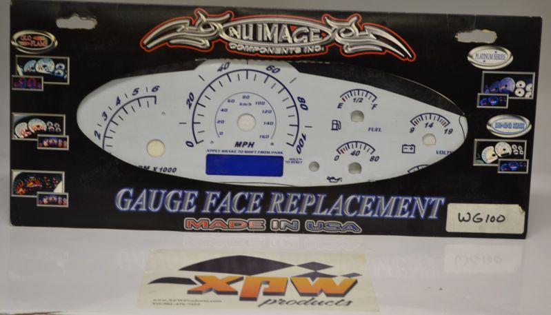 Nu image gauge face replacement #171/gm 03-04 silverado/sierra/sub/tahoe/usa