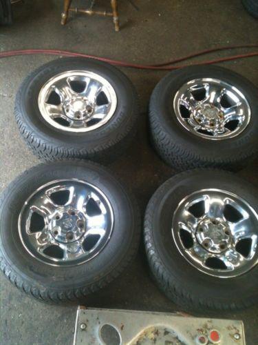 4   dooge 1500-pickup 17-8 inc 03-07 chrome rim  wheel good condition hol # 2262