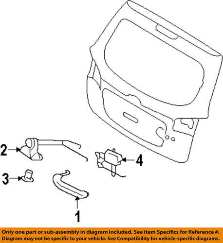 Hyundai oem 812602b010 lift gate-handle, outside